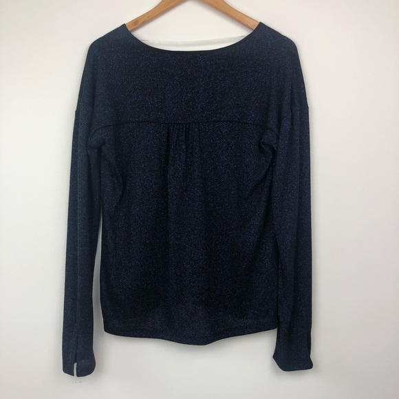 Sanctuary Sienna Blue Metallic Top NWT Size M - Picture 6 of 9